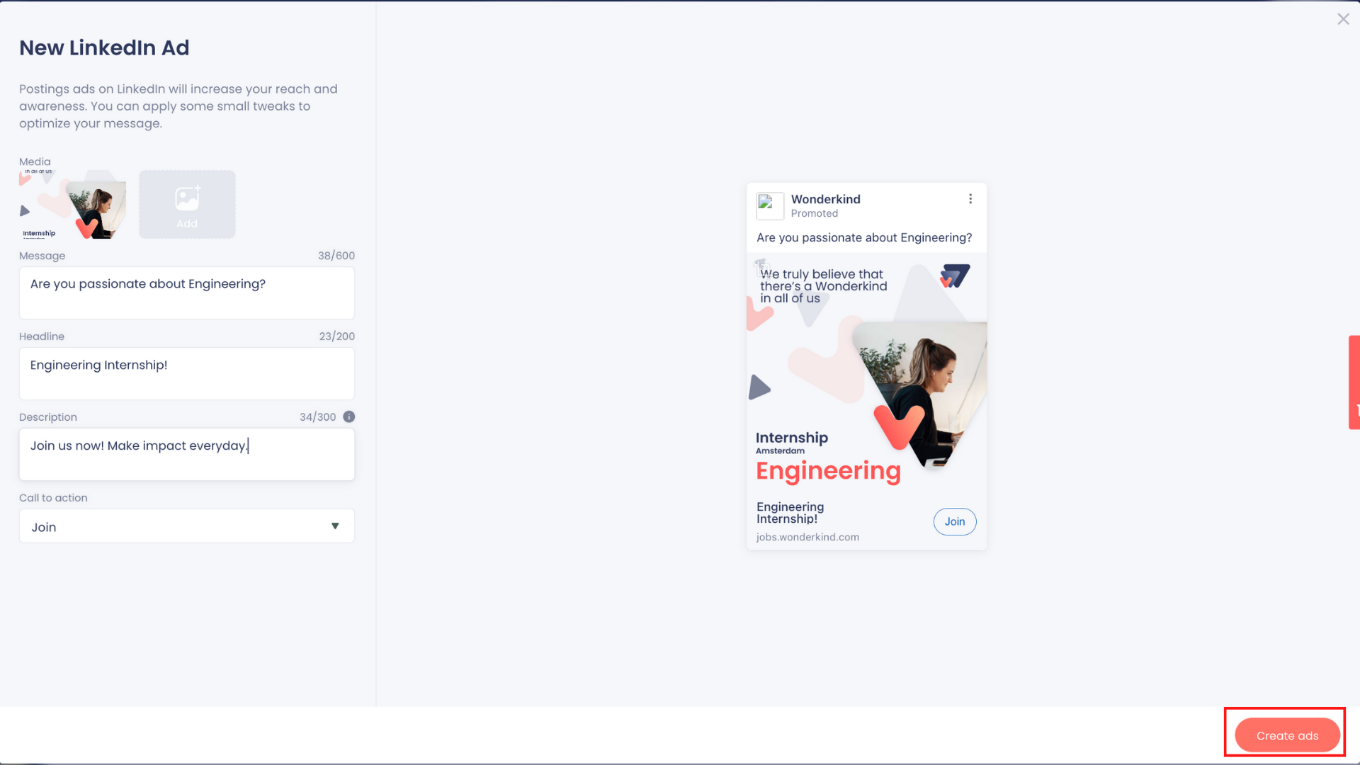 Howto Create LinkedIn ads